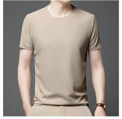 T-shirt manches courtes hommes beige